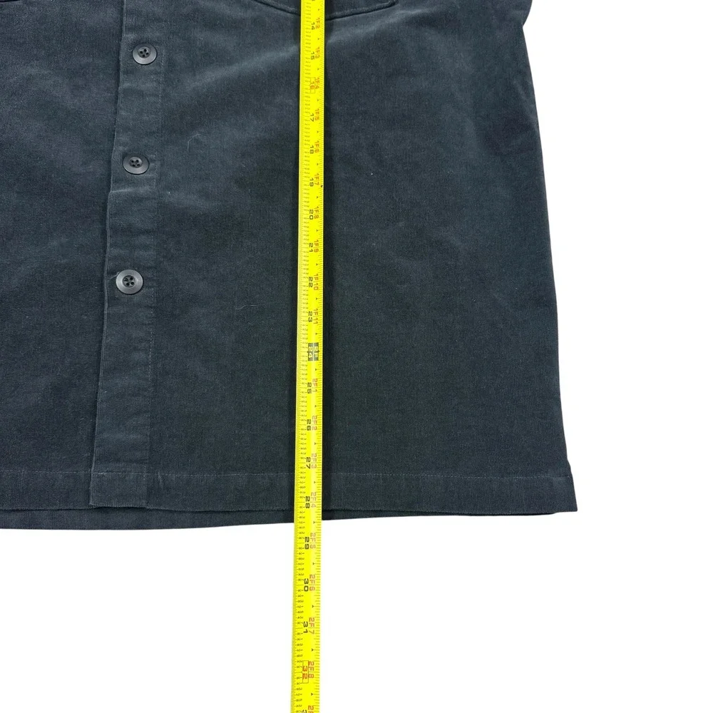 ...LOST Cotton Spandex Black Corduroy Button Down Jacket Men's XL